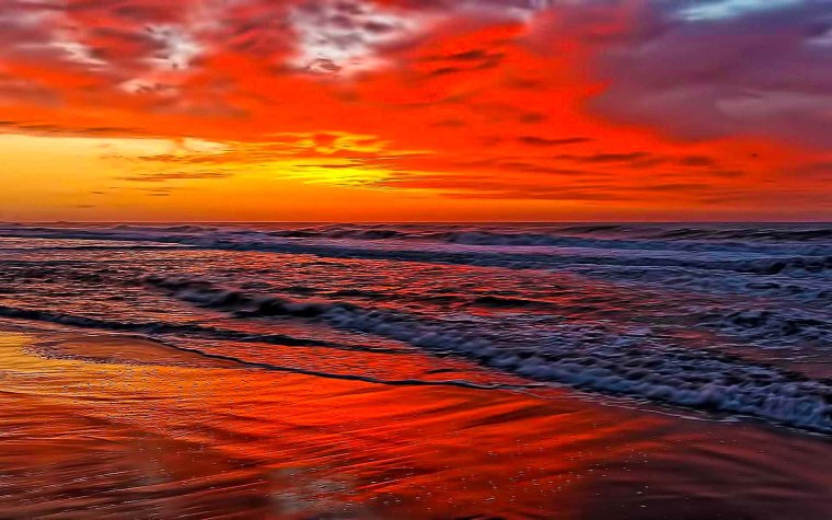Закат над морем: очень красиво (18 Фото) 2 закат