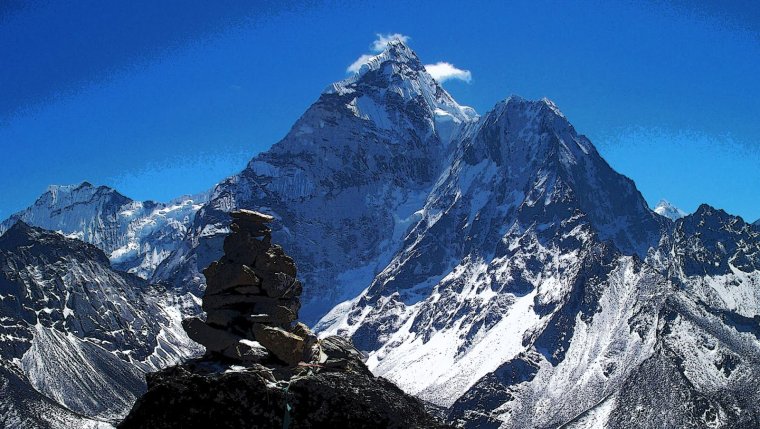 Горная вершина Манаслу в Непале (Гималаи) 4