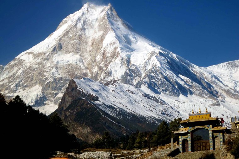 Горная вершина Манаслу в Непале (Гималаи) 10