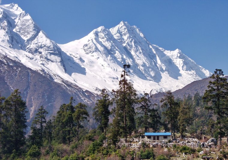 Горная вершина Манаслу в Непале (Гималаи) 11 Манаслу