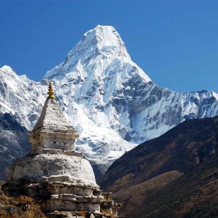 Горная вершина Манаслу в Непале (Гималаи) 12