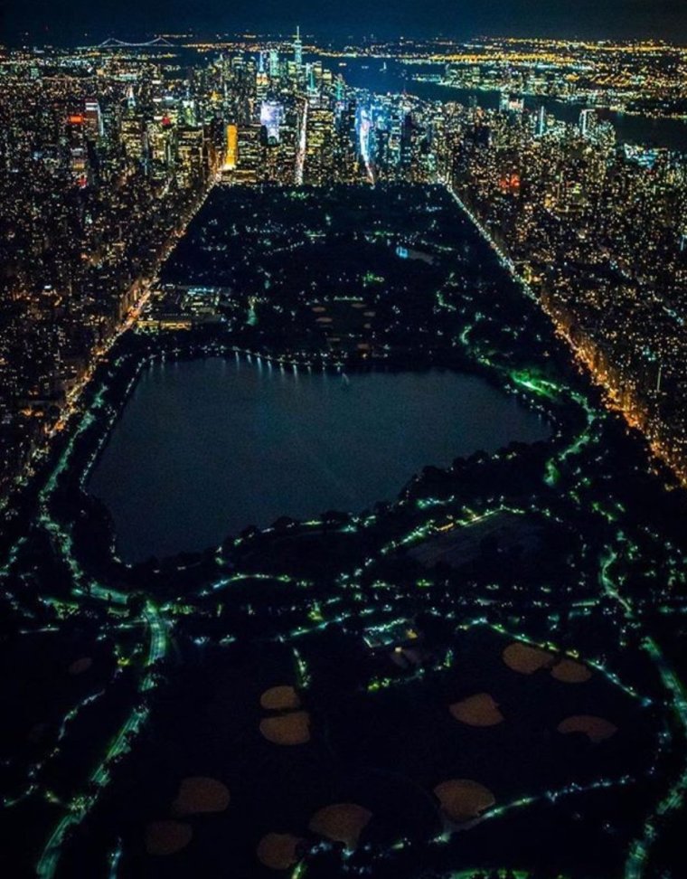 Центральный парк в Нью-Йорке ночью (Фото) 10 Нью-Йорк