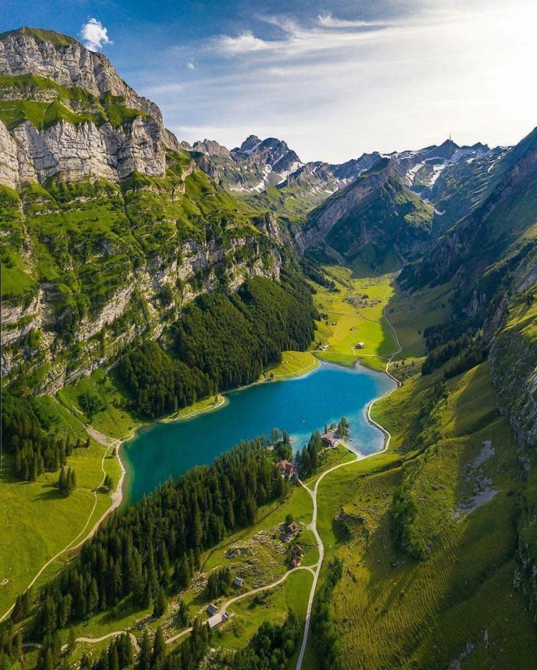 Озера в Швейцарских Альпах: красота (15 Фото) 14 озера