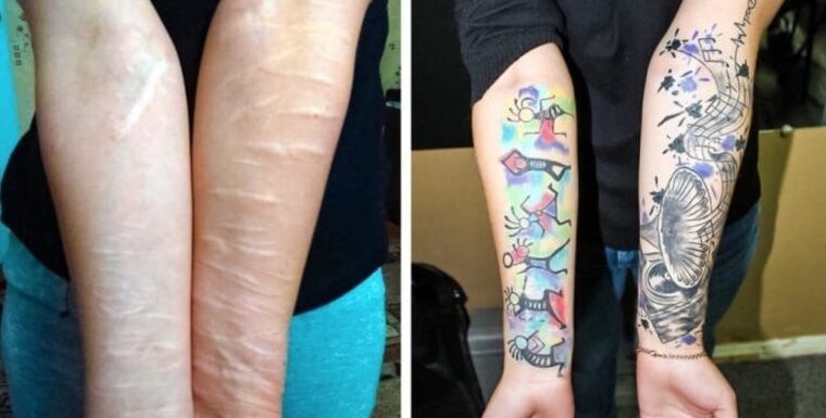 Татуировки прекрасно скрывающие шрамы