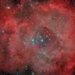 Эмиссионная туманность NGC 2237 "Розетка" (Фото) 5 отношения на расстоянии
