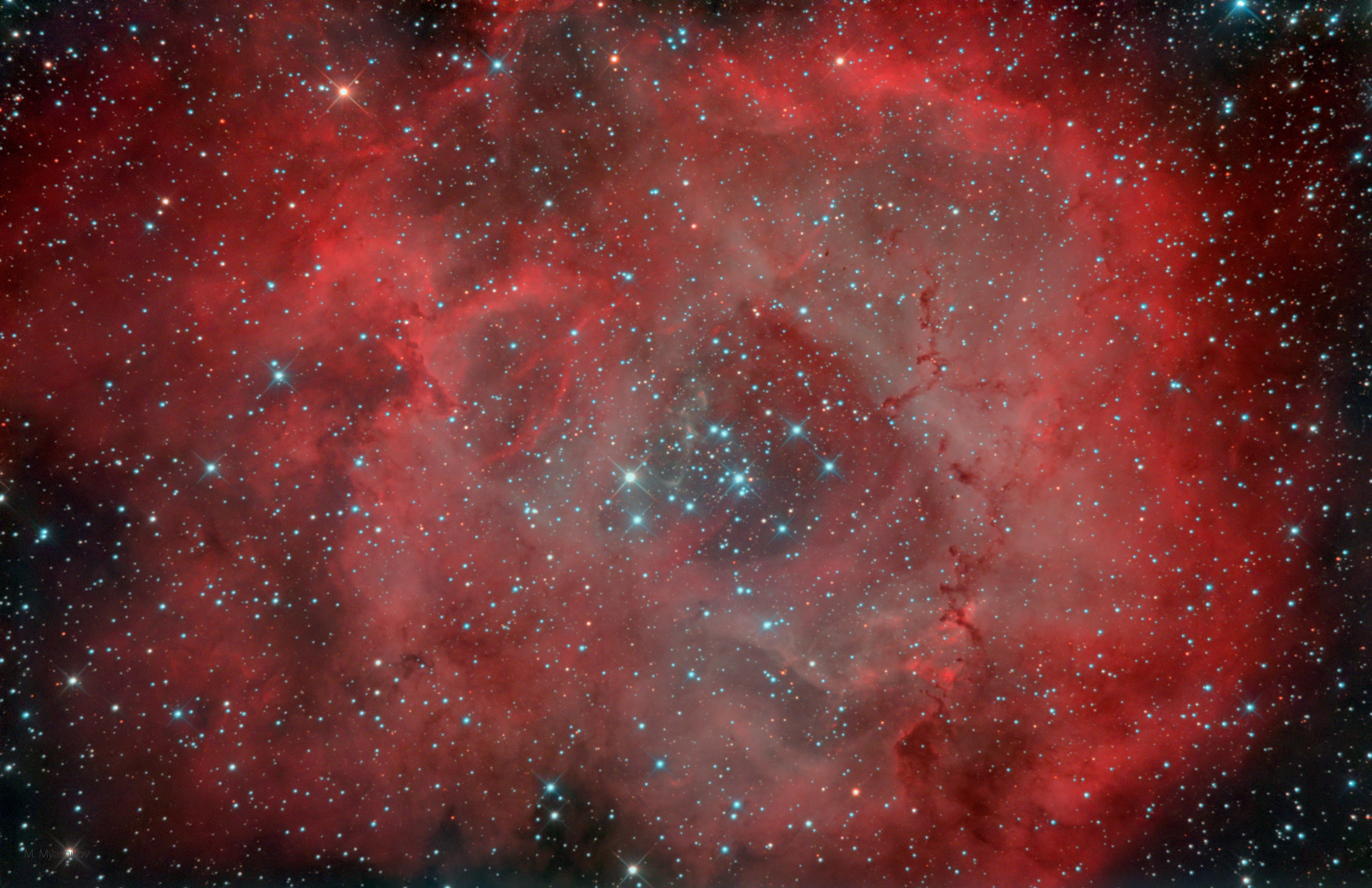 Эмиссионная туманность NGC 2237 "Розетка" (Фото) 1 туманность