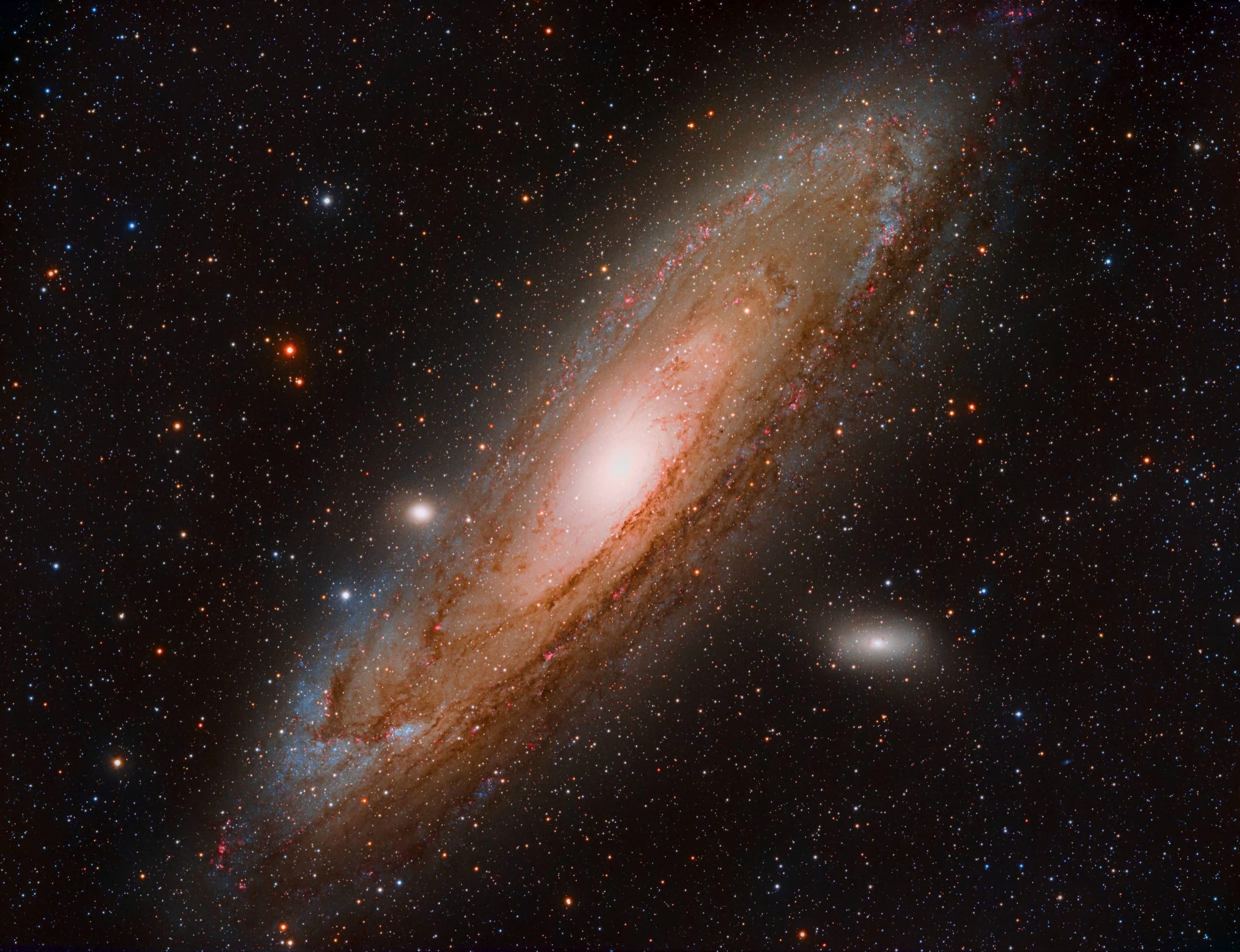Группа галактик М31, М32 и М110 (Туманность Андромеды) 1 туманность