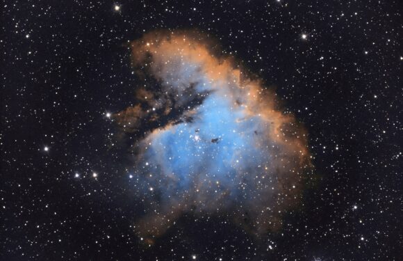 Эмиссионная туманность «Пакман» (NGC 281) в созвездии Кассиопея