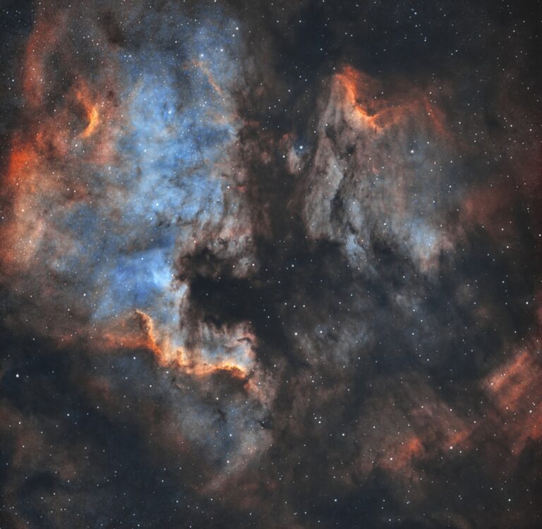Северная Америка (NGC 7000) и Пеликан (IC 5070 и IC 5067) 33 туманность