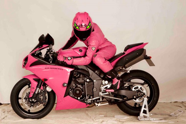 Розовые мотоциклы: гламурней некуда (38 ФОТО) 9 Розовые мотоциклы