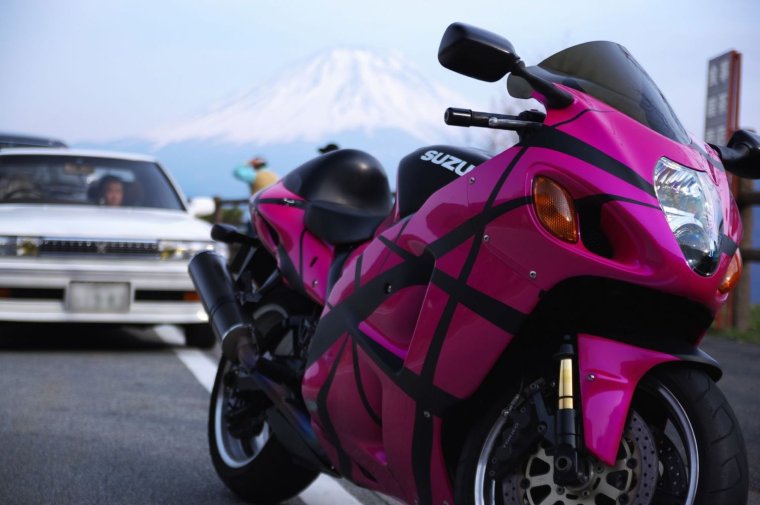 Розовые мотоциклы: гламурней некуда (38 ФОТО) 23 Розовые мотоциклы