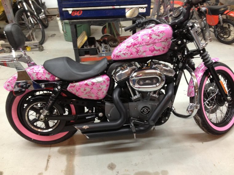 Розовые мотоциклы: гламурней некуда (38 ФОТО) 34 Розовые мотоциклы