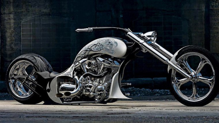 Крутые мотоциклы чопперы: 30 фото произведений искусства 20