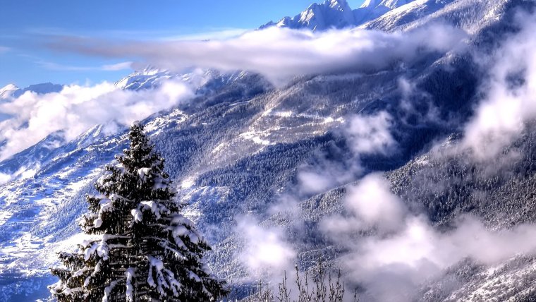 Зима, горы, Новый год (74 фото): сказочный Мир! 2 зима