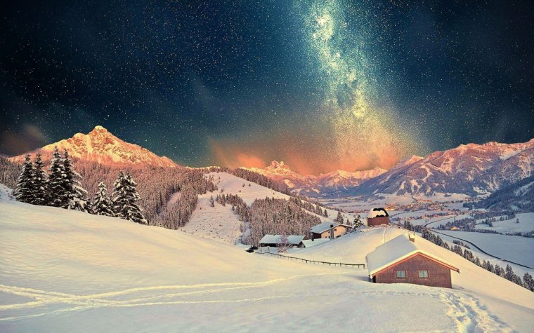 Зима, горы, Новый год (74 фото): сказочный Мир! 16