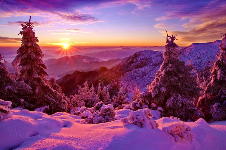 Зима, горы, Новый год (74 фото): сказочный Мир! 23