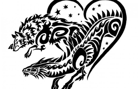 🖤 Тату дракон: интересные эскизы (50 фото)
