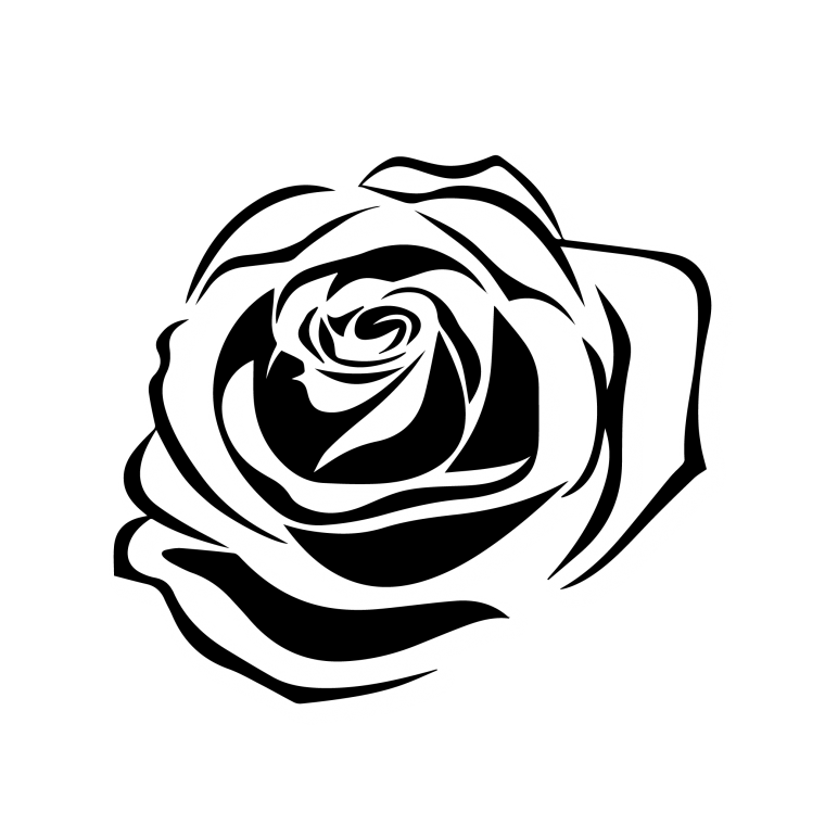 Эскиз тату черная роза (46 фото)11