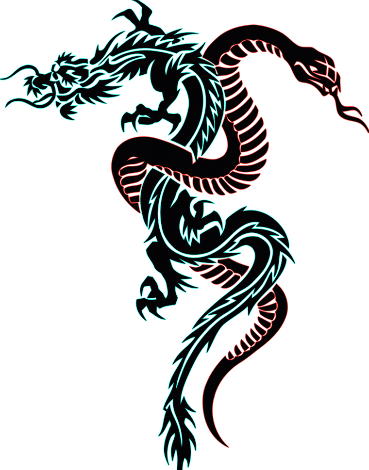 Эскизы тату китайский дракон (37 фото)5