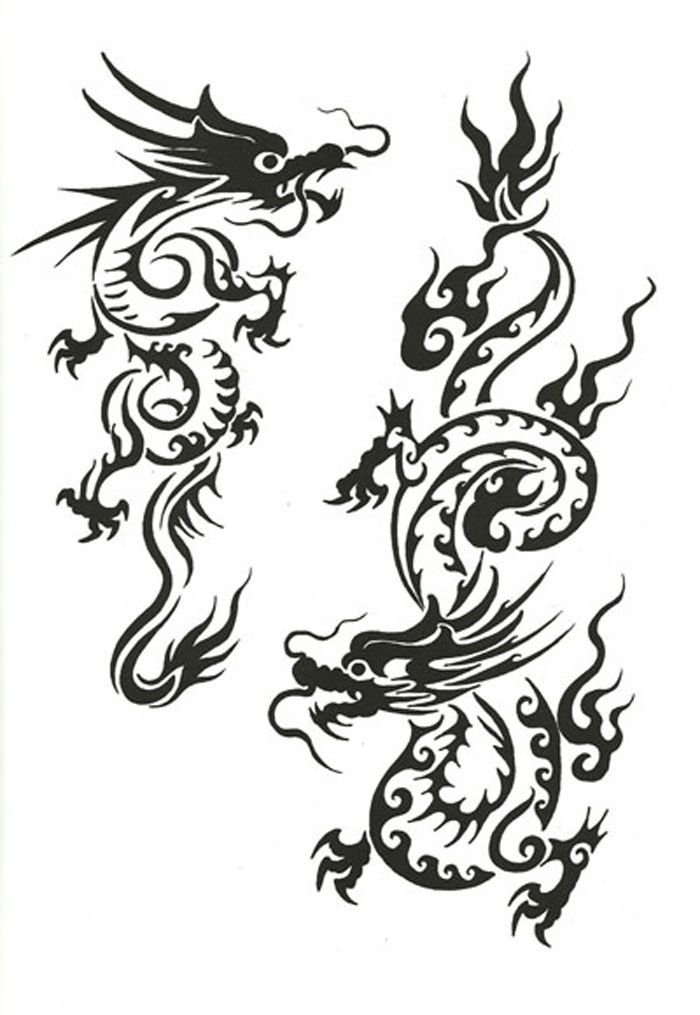 Эскизы тату китайский дракон (37 фото)31