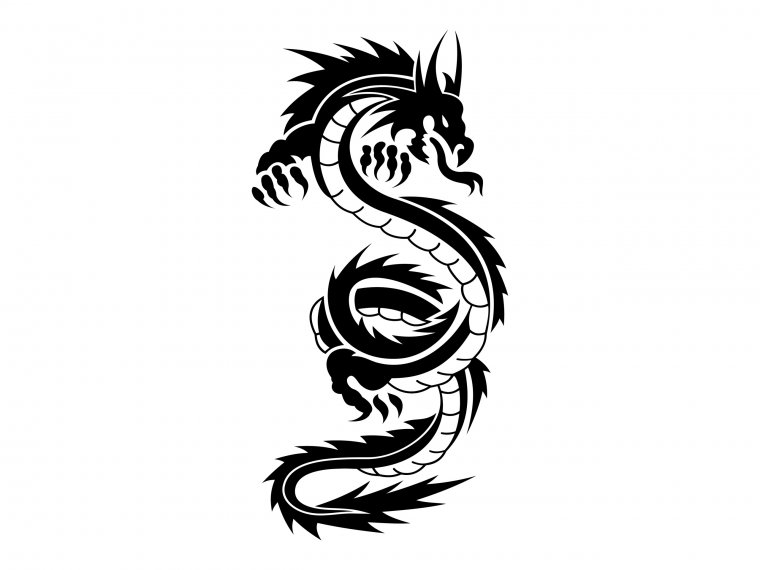 Эскизы тату китайский дракон (37 фото)26