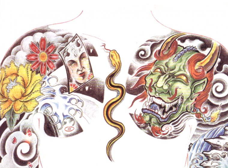 Эскизы тату в японском стиле (49 фото)45