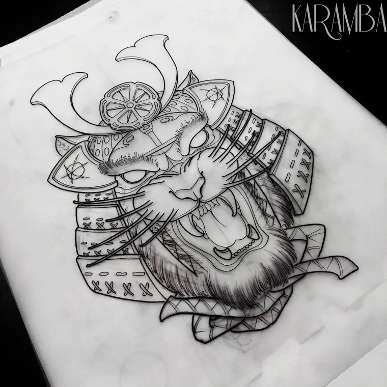 Эскизы тату в японском стиле (49 фото)7