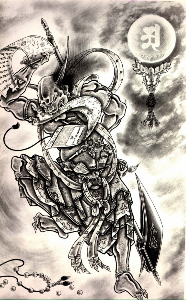 Эскизы тату в японском стиле (49 фото)39