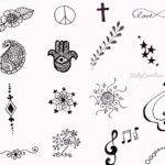 🖤 Легкие и простые эскизы татуировки хной (48 фото) 15