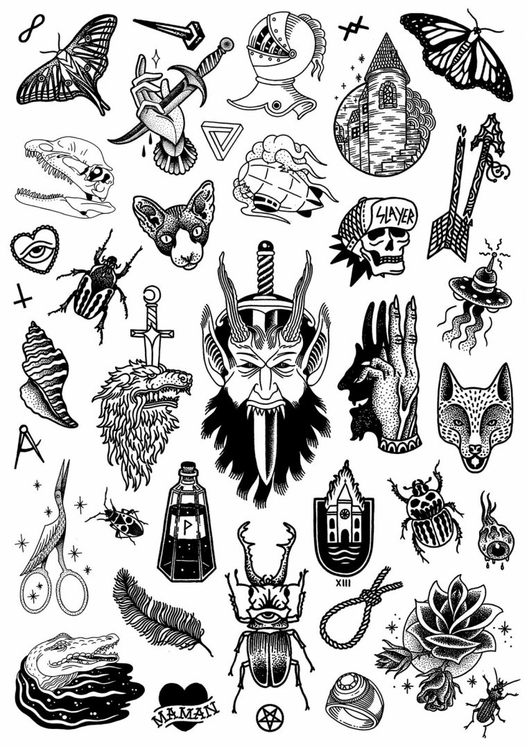 Маленькие эскизы тату для мужчин на руке (49 фото)9