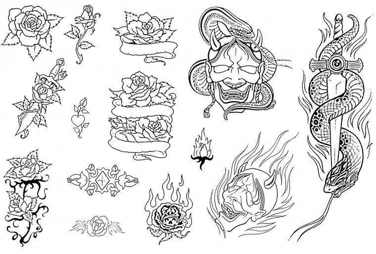 Маленькие эскизы тату для мужчин на руке (49 фото)33