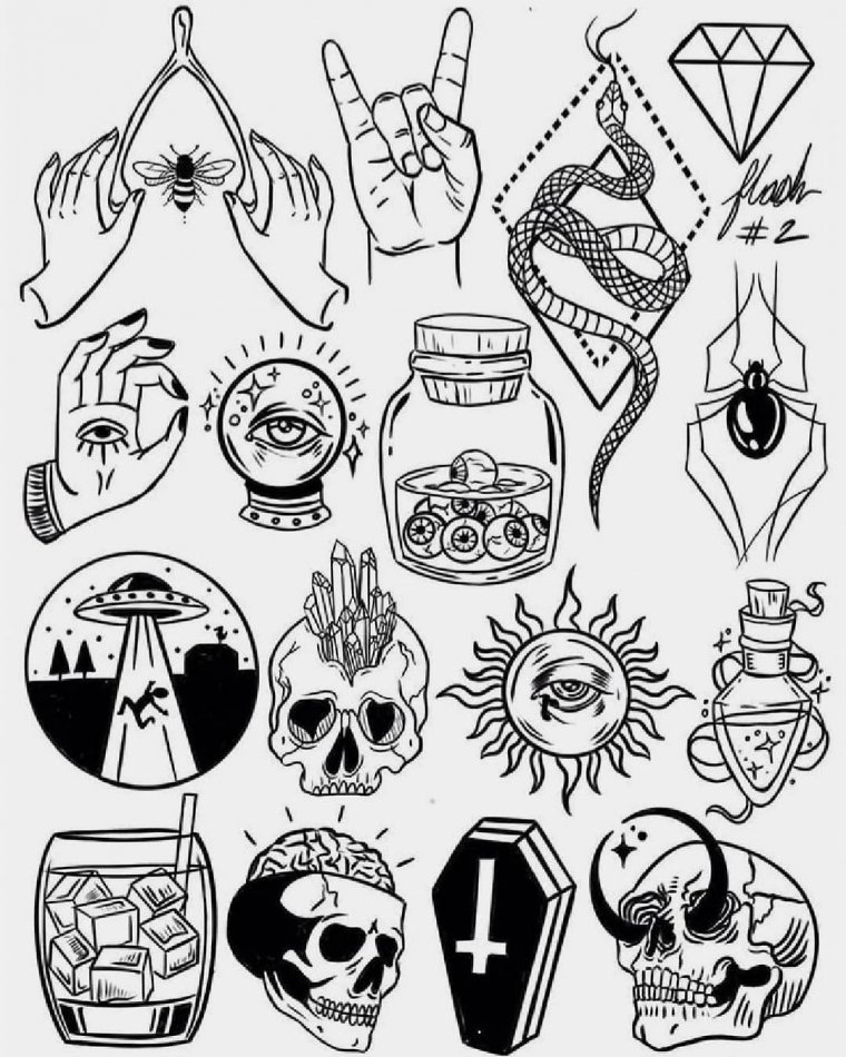 Маленькие эскизы тату для мужчин на руке (49 фото)34