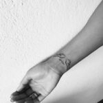 🖤 Минималистические татуировки: "Ангел" (45 фото) 14
