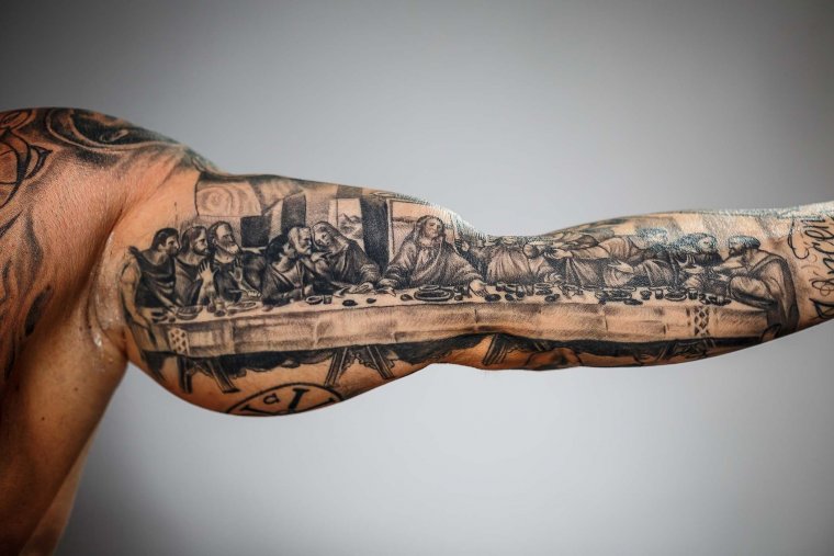 Мужские тату на всю руку (48 фото)39