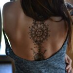 🖤 Татуировки для девушек на спине: большая подборка (60 фото) 4 тату