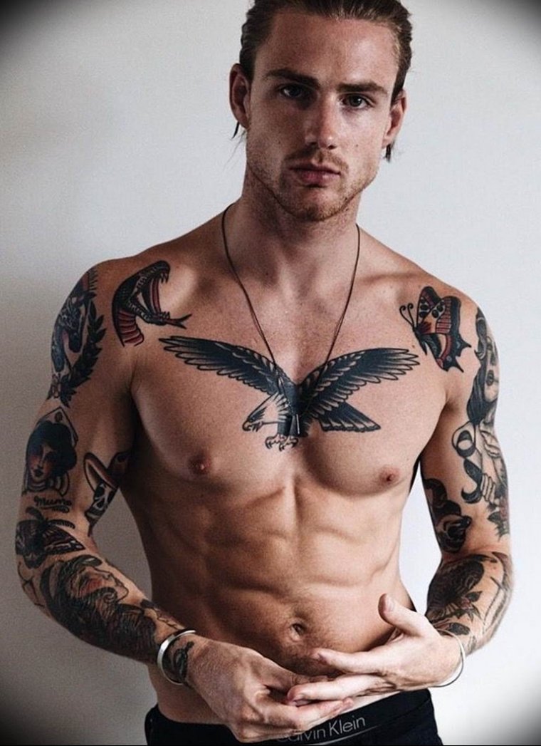 ​​Skinny guys with tattoos: a selection of tattoos (45 photos)