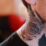 🖤 Татуировки мужские на шее с боку (35 фото) 4 тату для мужчин