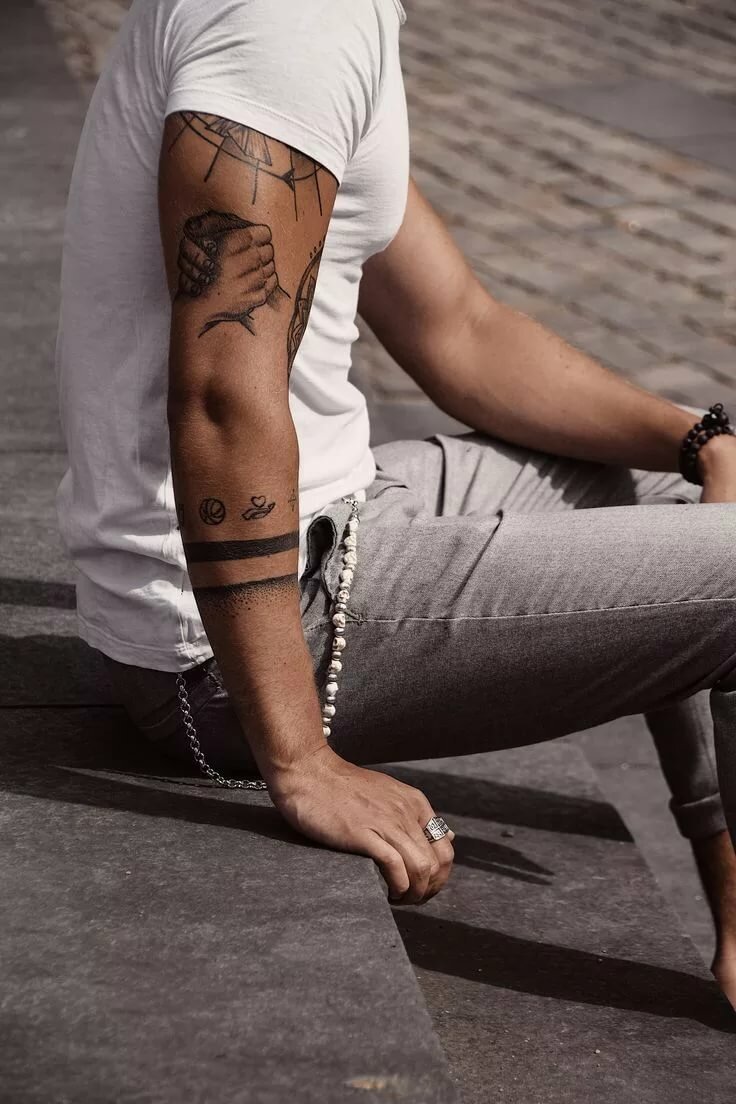 ​​Tattoos for guys on triceps (40 photos)