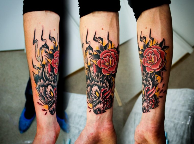 Татуировки для мужчин на руке (54 фото)33