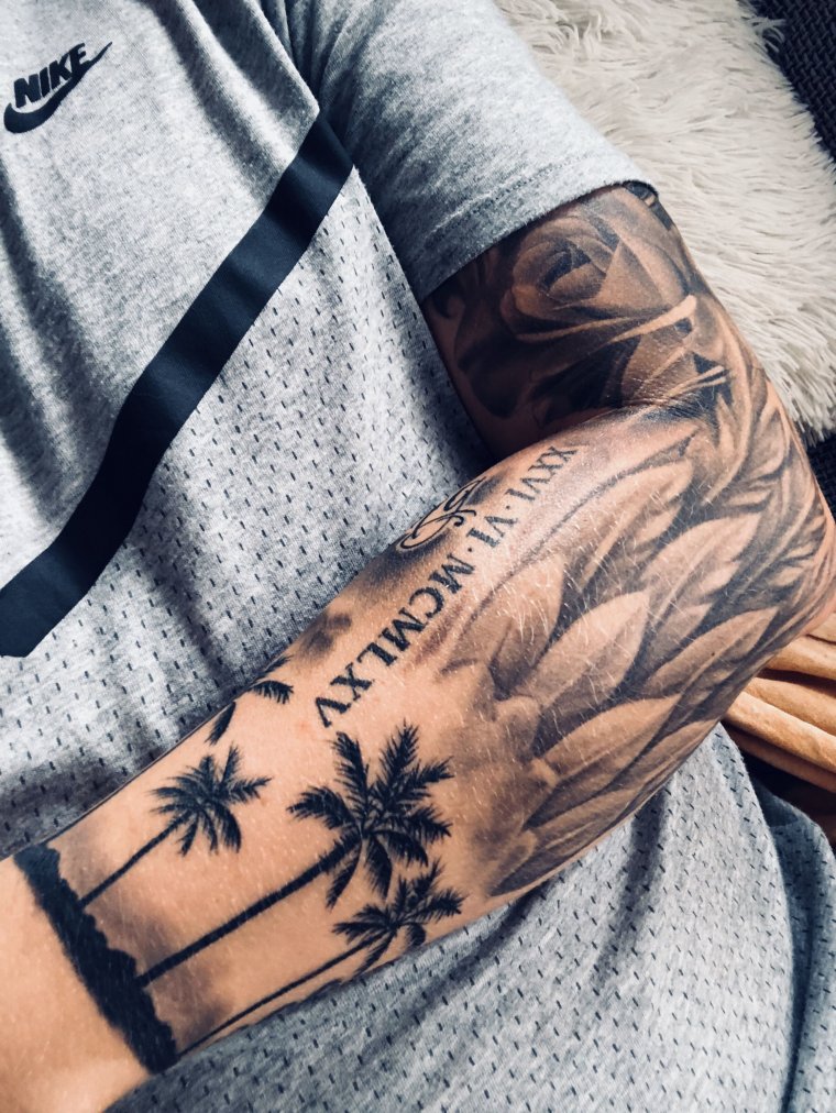 Татуировки для мужчин на руке (54 фото)35