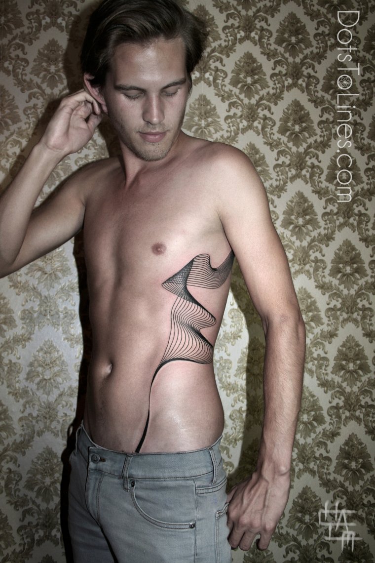 Мужские тату на ребрах (28 фото)5