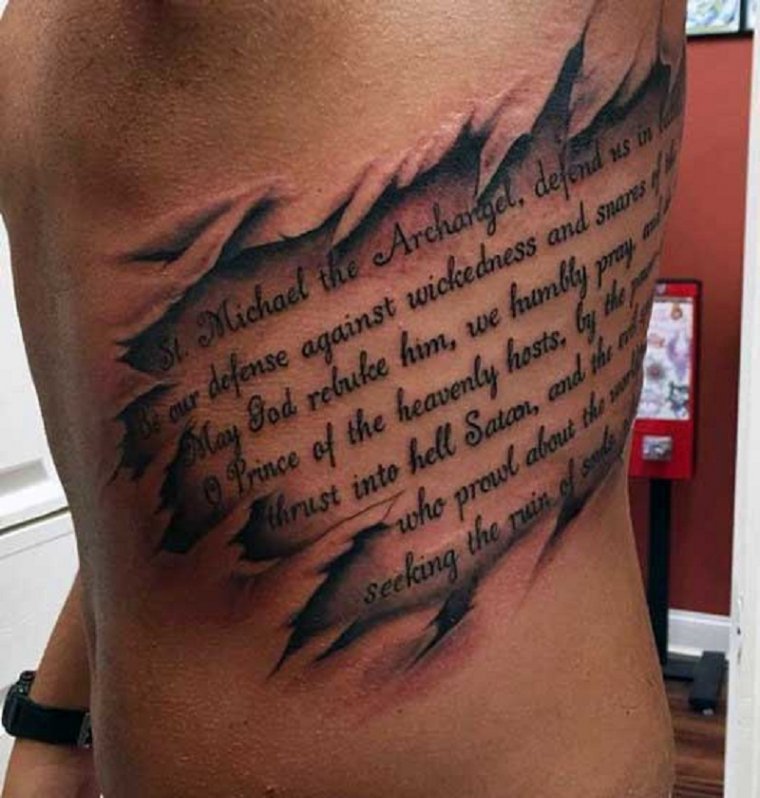 Мужские тату на ребрах (28 фото)21