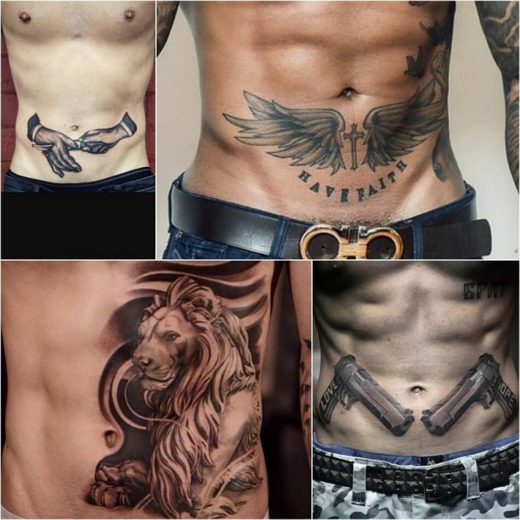 Мужские тату на ребрах (28 фото)14