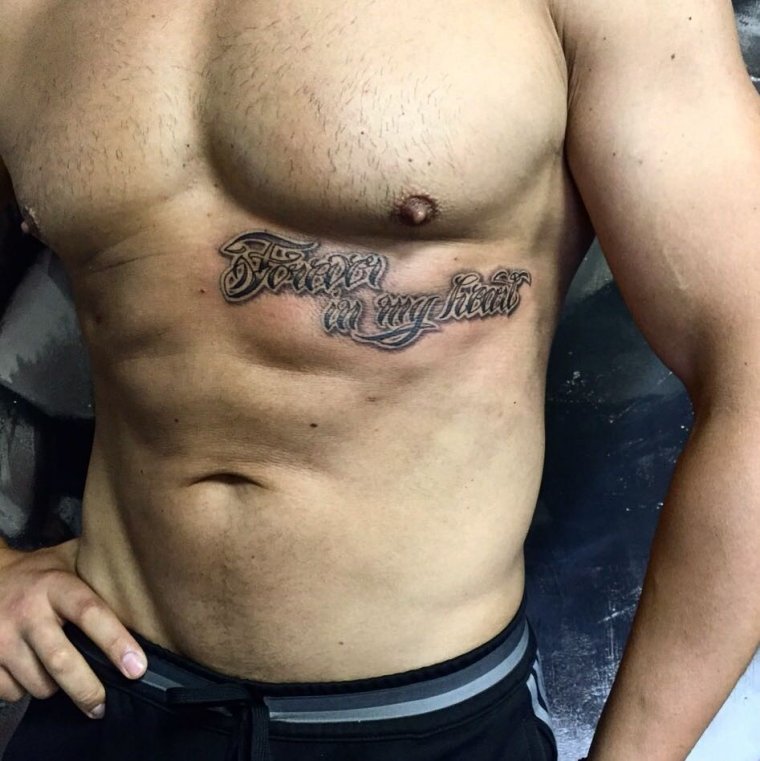 Мужские тату на ребрах (28 фото)23