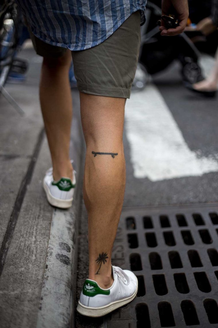 Мужские татуировки на ноге (46 фото)24