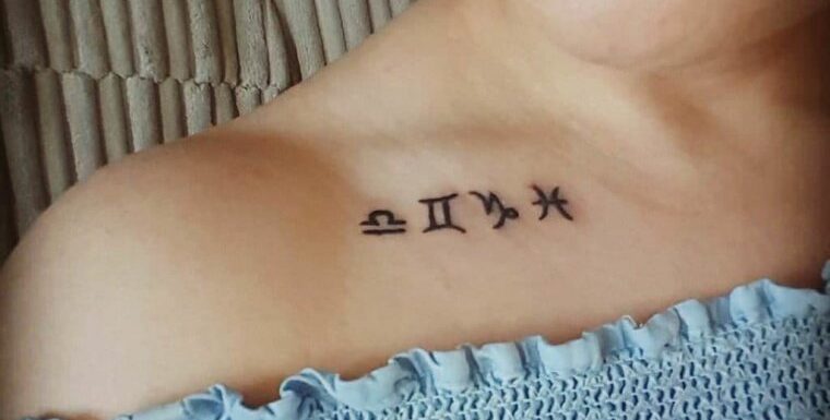 🖤 Тату на ключице: надписи — варианты для вас (28 фото)