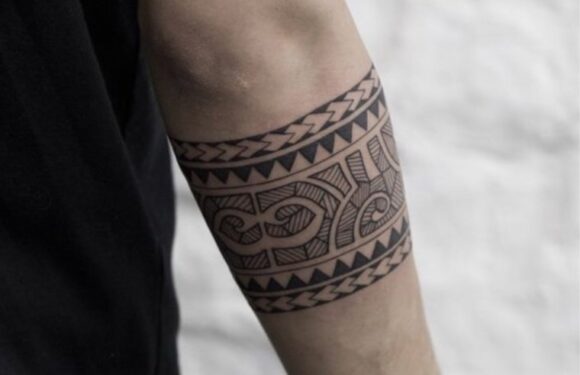 🖤 Тату «Полинезия» — в виде браслета: эскизы и (62 фото)