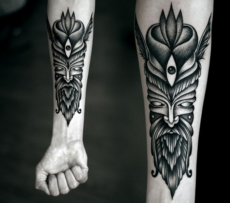 Тату для мужчин на предплечье (44 фото)27