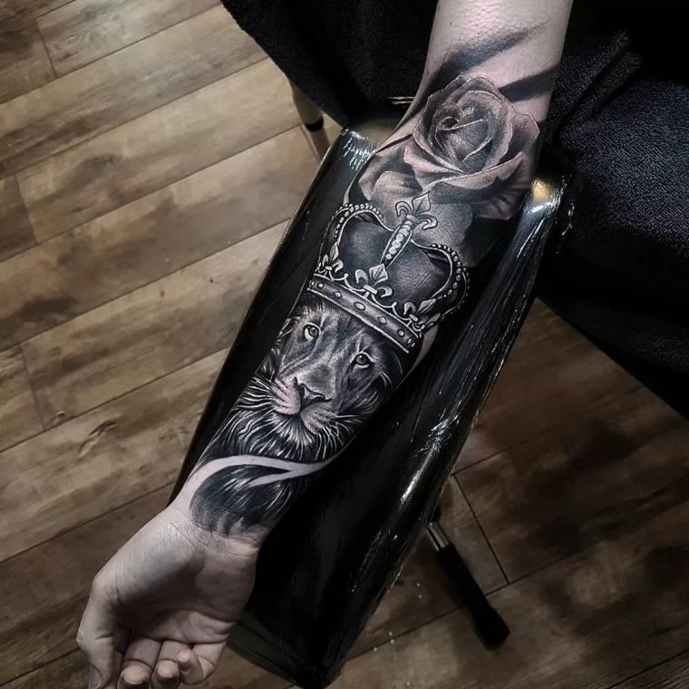 Тату для мужчин на предплечье (44 фото)5