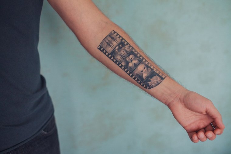 Тату для мужчин на предплечье (44 фото)0